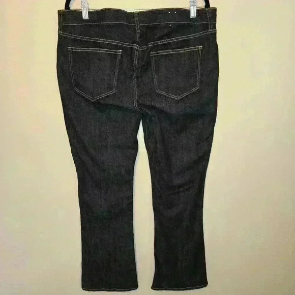 Old Navy The Diva Jeans Boot-cut Mid-rise Dark Wash Size 14 Short - Picture 7 of 13